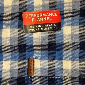 CHAPS Blue Plaid Flannel Button Down Shirt Size XL